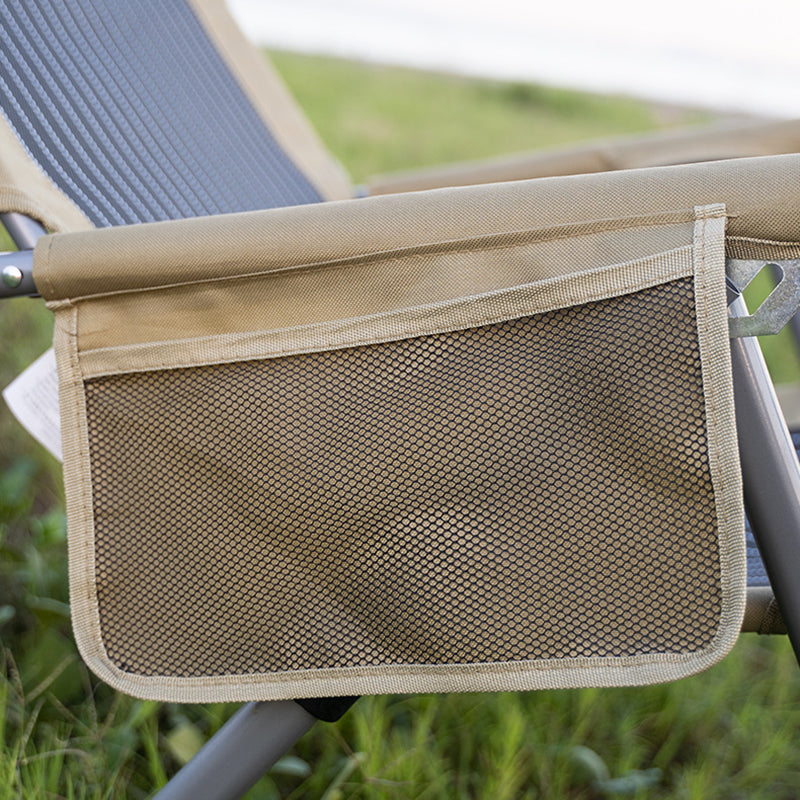 Modern Minimalist Rectangular Foldable Camping Chair with Steel Frame and Oxford Fabric, Backrest & Armrests – Ideal for Garden
