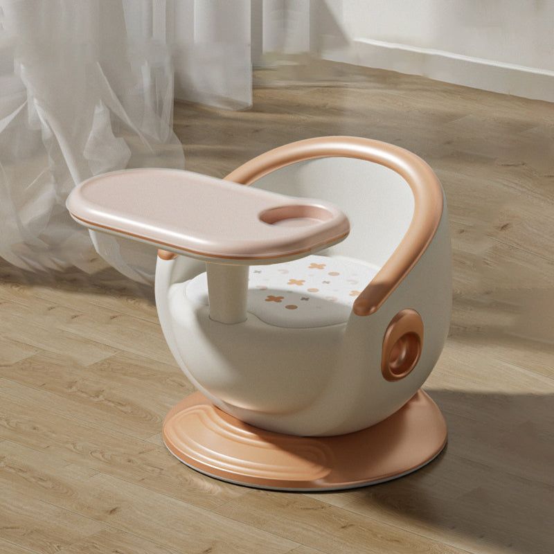 Contemporary Creative Spherical Curved Kids Dining Chair, Armless with Backrest, PP/PVC Material – For Dining Room & Kitchen