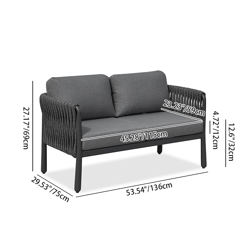 Stylish Modern Outdoor Rope Sofa – 1/2/3-Seater for Balcony & Patio