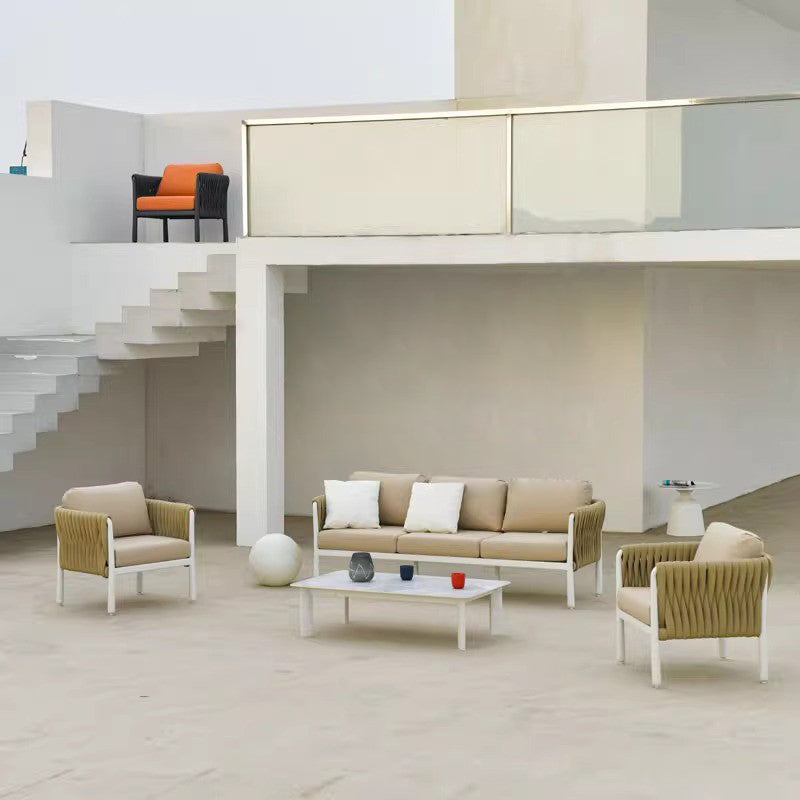 Stylish Modern Outdoor Rope Sofa – 1/2/3-Seater for Balcony & Patio