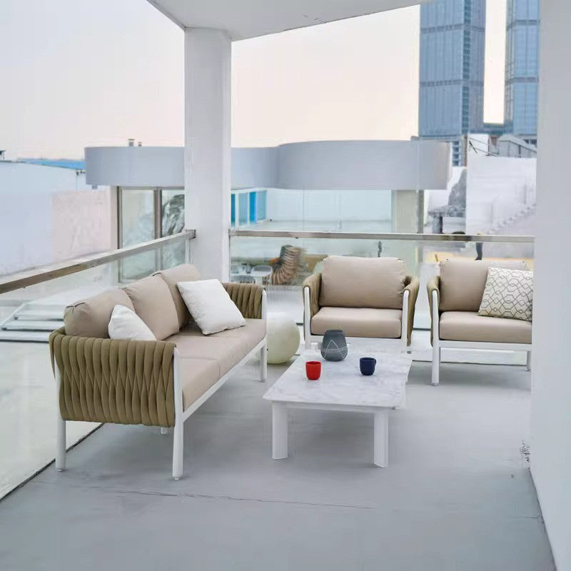Stylish Modern Outdoor Rope Sofa – 1/2/3-Seater for Balcony & Patio