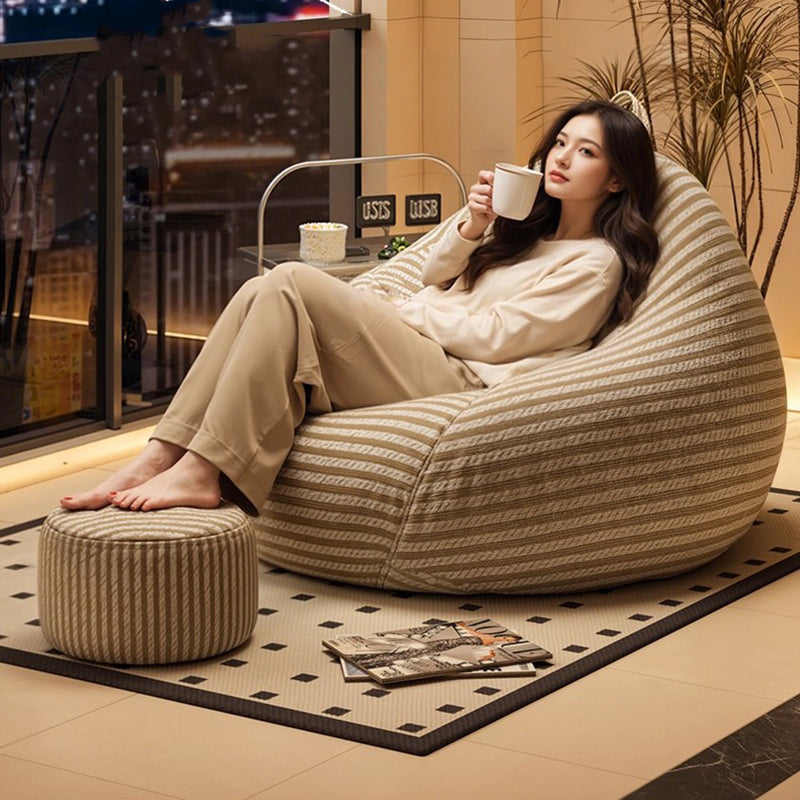 Elegant Modern Minimalist Curved Fabric EPS Sofa Backrest for Living Room