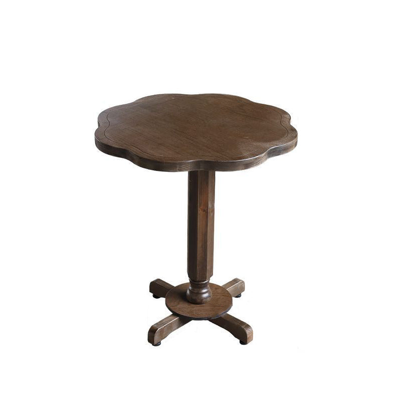 Traditional Farmhouse Outdoor Coffee Table – Foldable Solid Wood & Plywood, 1-Tier, Round-Rectangular, For Outdoor Use