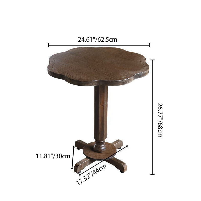Traditional Farmhouse Outdoor Coffee Table – Foldable Solid Wood & Plywood, 1-Tier, Round-Rectangular, For Outdoor Use
