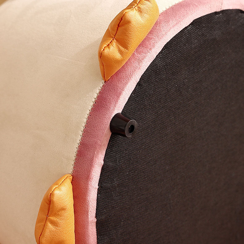 Penguin-Shaped Velvet Sponge Fireproof Board – Contemporary Kids’ Low Stool, Armless for Living Room