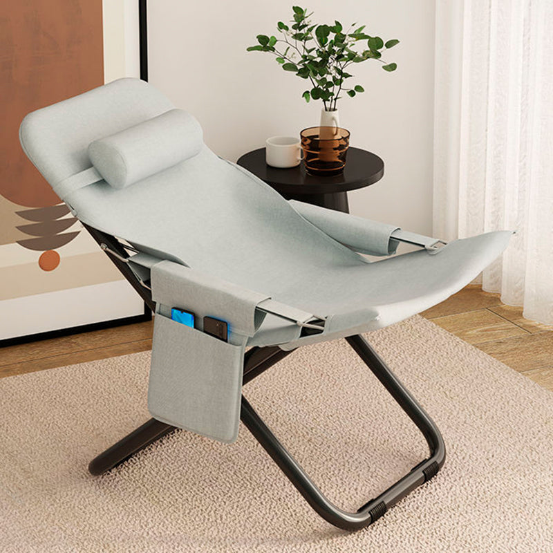 Modern Minimalist Rectangular Recliner with Oxford Cloth Upholstery and Carbon Steel Frame – Living Room Armchair with Armrest and Backrest