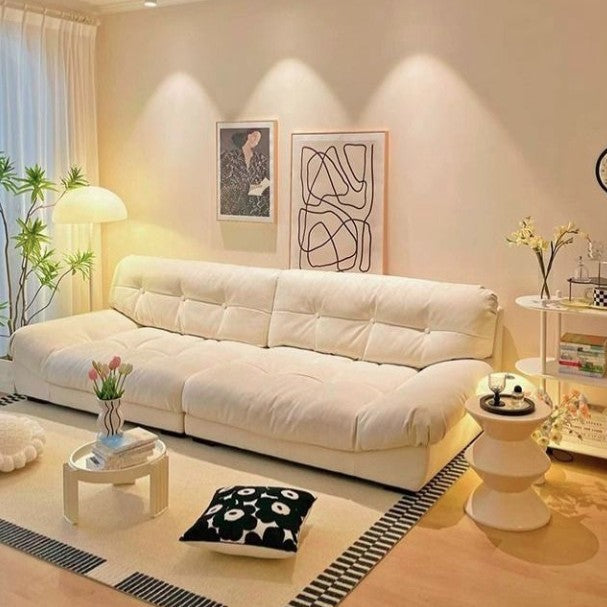 Sleek Modern Minimalist Rectangular Corduroy MDF Sofa Backrest, Armless, for Living Room