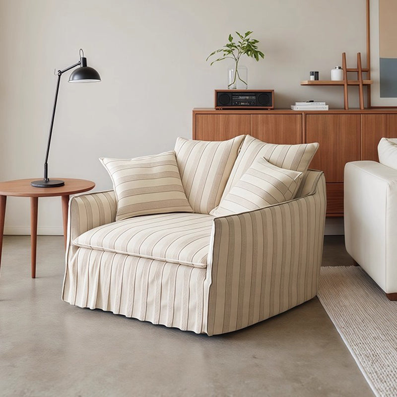Nordic Contemporary Velvety Textured Fabric Sofa Backrest and Armrest — Square Rectangular Design, Pine Wood and Solid Wood Plywood Frame, Living Room
