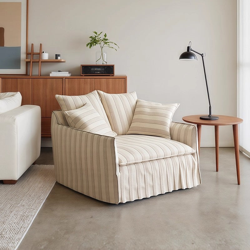 Nordic Contemporary Velvety Textured Fabric Sofa Backrest and Armrest — Square Rectangular Design, Pine Wood and Solid Wood Plywood Frame, Living Room