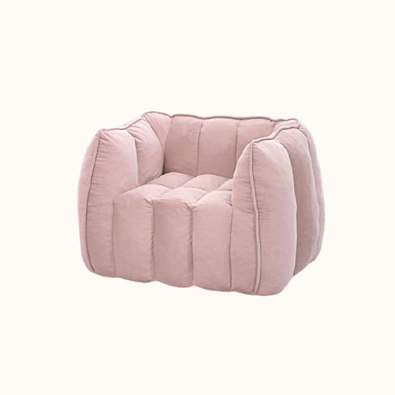 Modern Minimalist Velvet Rectangular Sofa with Rebound Sponge Cushions, Compressible Comfort, Backrest and Armrests for Living Room