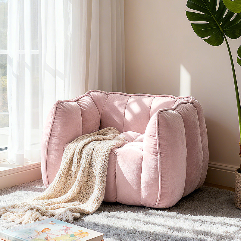 Modern Minimalist Velvet Rectangular Sofa with Rebound Sponge Cushions, Compressible Comfort, Backrest and Armrests for Living Room
