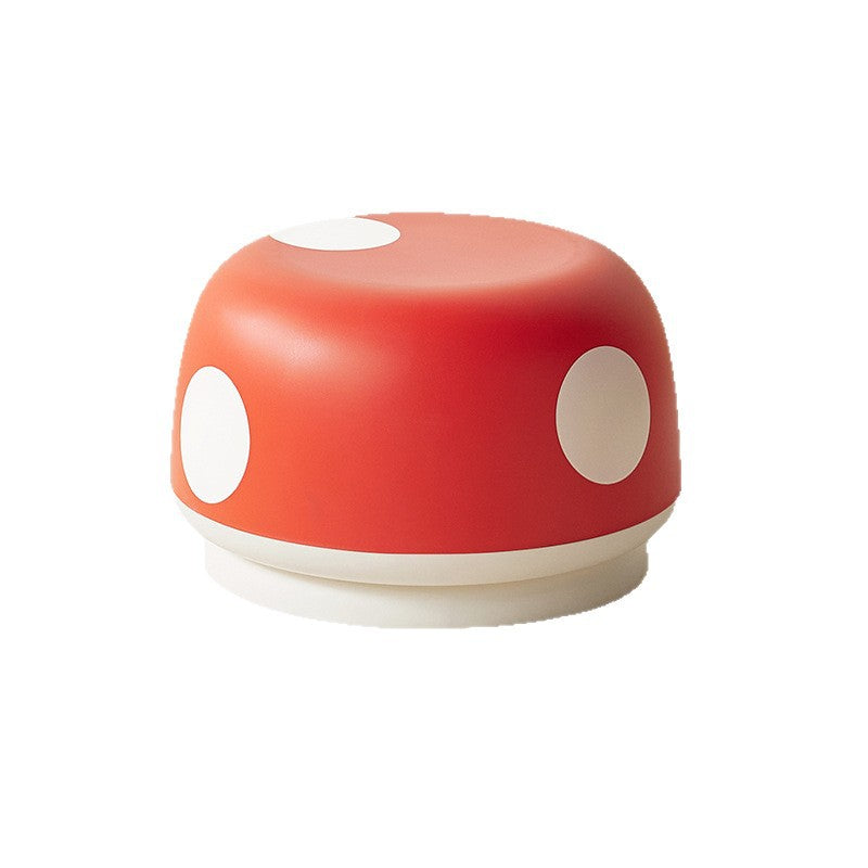 Contemporary Kids Mushroom-Shape Stool – Round, Low, Stackable, PP Plastic for Entryways, Living Rooms, and Bedrooms