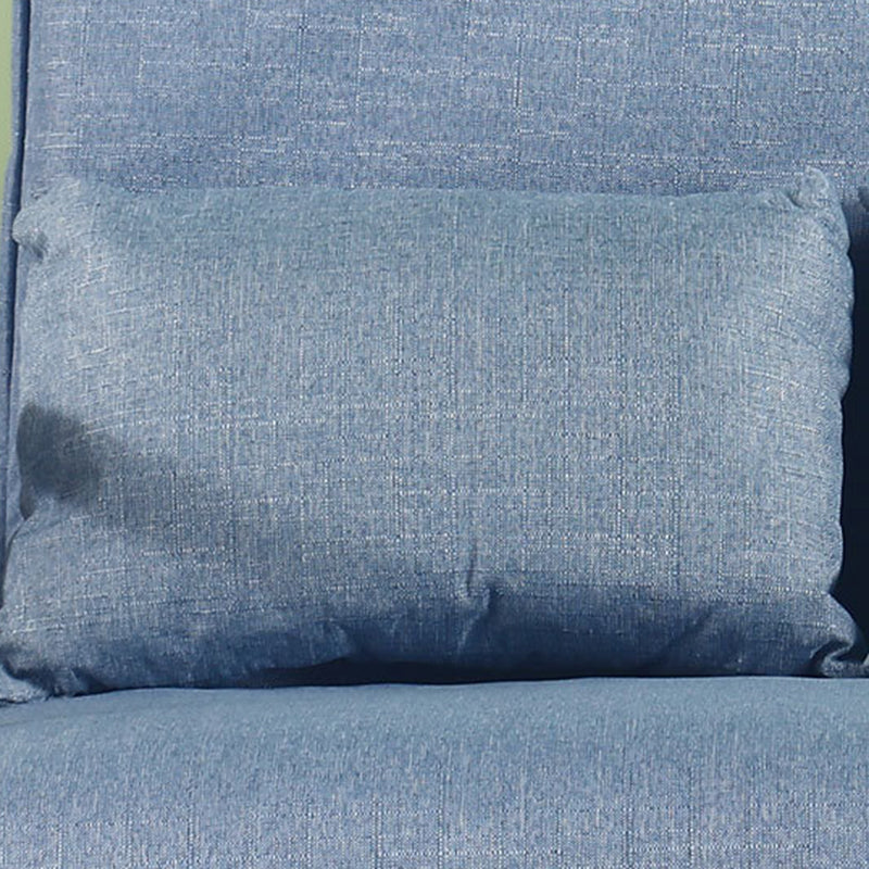 Modern Simplicity Foldable Rectangular Sofa Bed — Wood Frame with Cotton-Linen Upholstery and Foam Cushions for Living Room