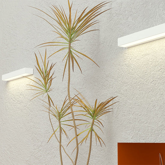 Sleek Modern Minimalist Aluminum & Glass Rectangular LED Outdoor Wall Sconce for Patio