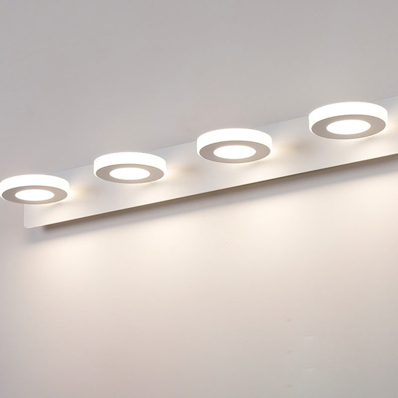 Modern Minimalist LED Vanity Light Wall Sconce - Rectangle, Round, and Square Iron & Acrylic for Bathroom