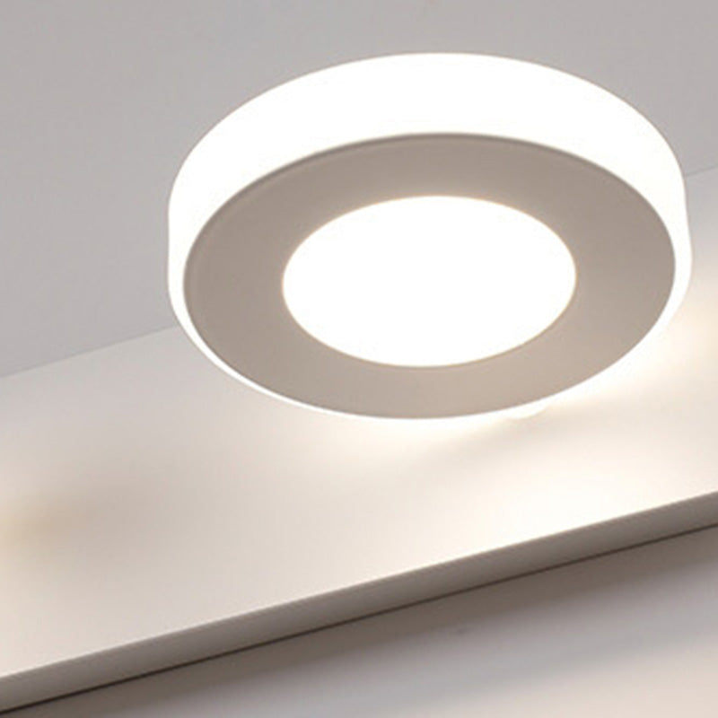 Modern Minimalist LED Vanity Light Wall Sconce - Rectangle, Round, and Square Iron & Acrylic for Bathroom