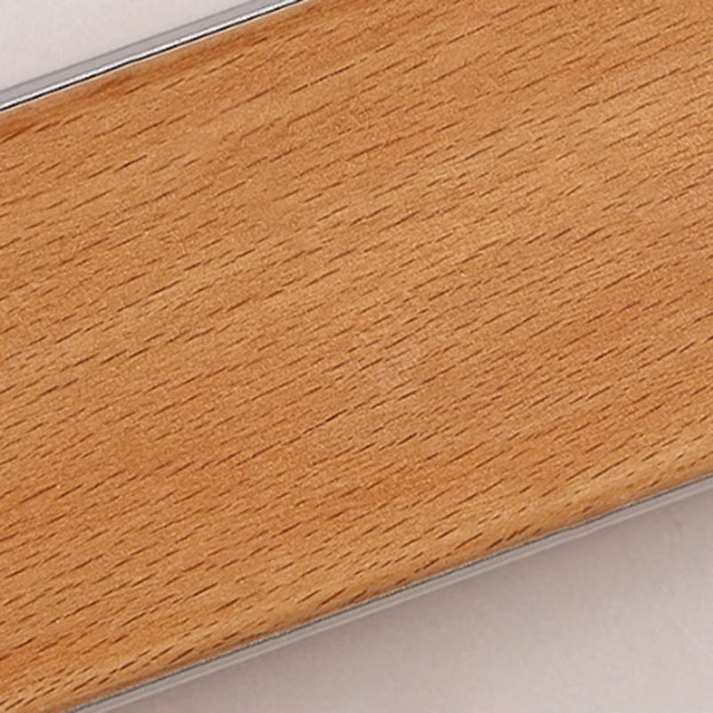 Japanese Minimalist Solid Wood LED Wall Sconce with Slim Strip Lamp