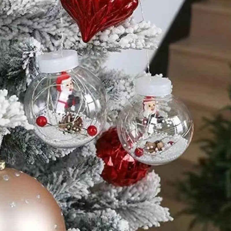 Modern LED Snowman and Christmas Tree Decoration with String Lights for Living Room