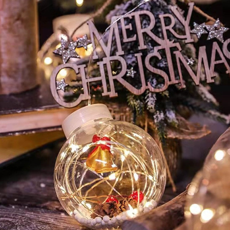 Modern LED Snowman and Christmas Tree Decoration with String Lights for Living Room
