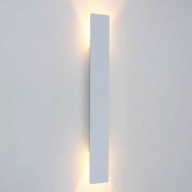 Modern Minimalist Long-Strip LED Wall Sconce – Aluminum & Acrylic, Waterproof Outdoor Patio Lighting