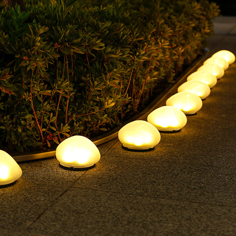 Modern Minimalist Waterproof Solar Pebble LED Outdoor Light for Garden Landscape Lighting