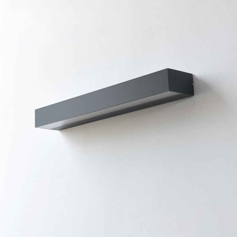 Sleek Modern Minimalist Rectangular LED Bar Wall Sconce – Waterproof Aluminum Garden Light