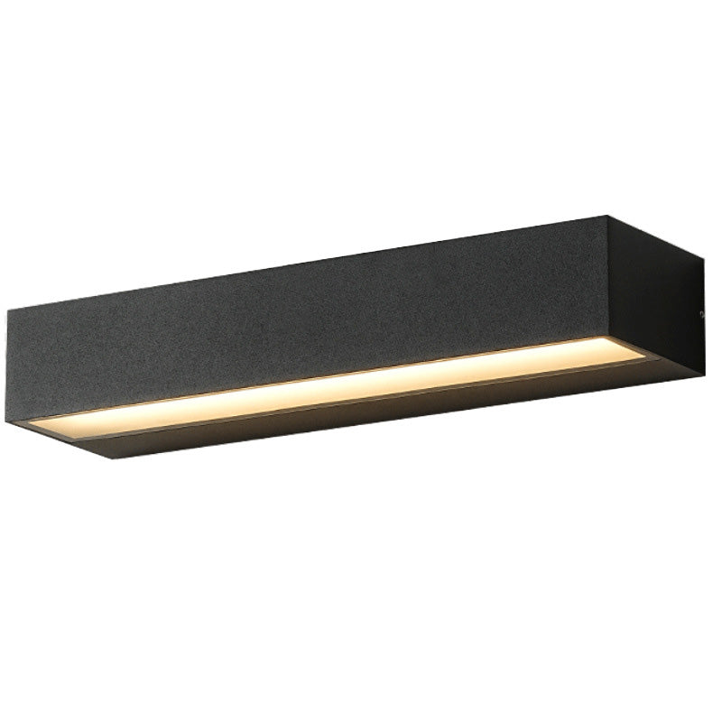 Sleek Modern Minimalist Rectangular LED Bar Wall Sconce – Waterproof Aluminum Garden Light