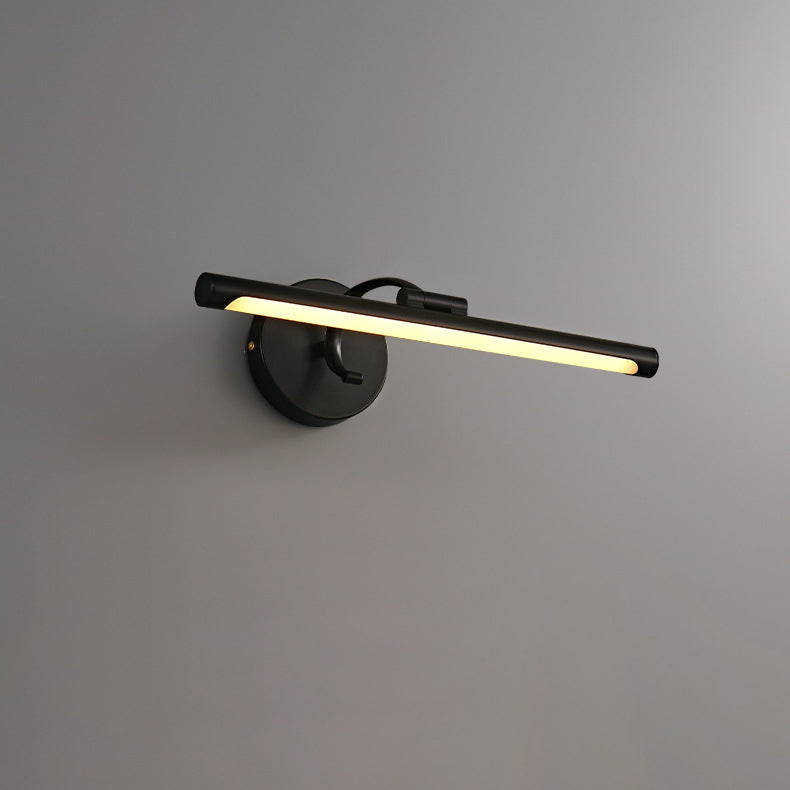 Modern Copper Minimalist LED Wall Sconce with Acrylic Strip – Sleek Vanity Light for Bathroom