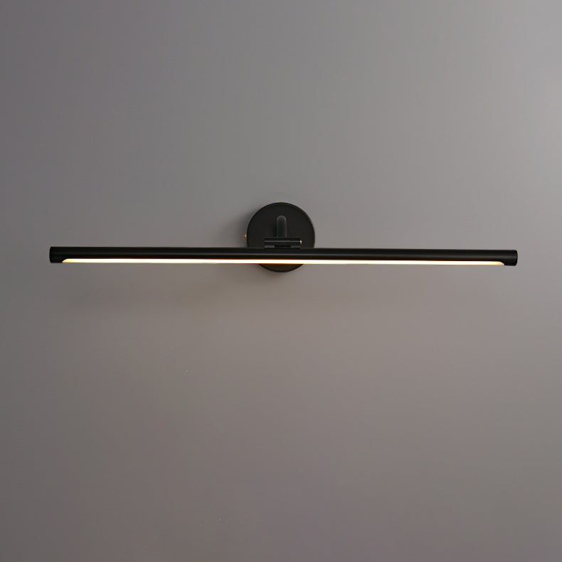 Modern Copper Minimalist LED Wall Sconce with Acrylic Strip – Sleek Vanity Light for Bathroom