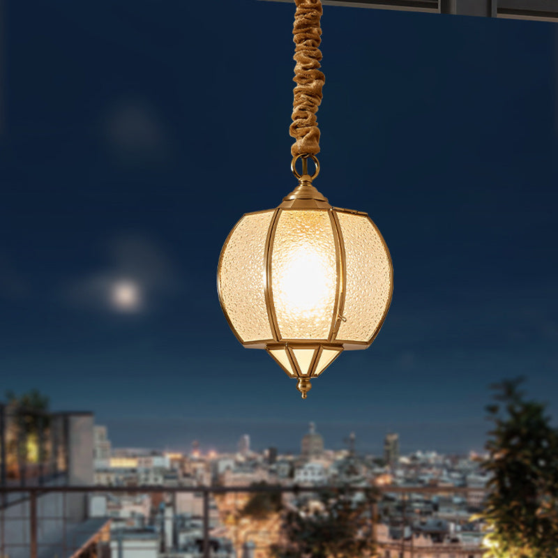 Modern Mid-Century Waterproof Copper Glass Cage Chandelier – Rhombic Cylinder, 1/3/4-Light Options for Outdoor Patio
