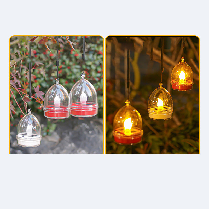 Modern Minimal Solar LED Candle Light – Waterproof ABS, Silica Round Heart Design for Outdoor Garden Landscape