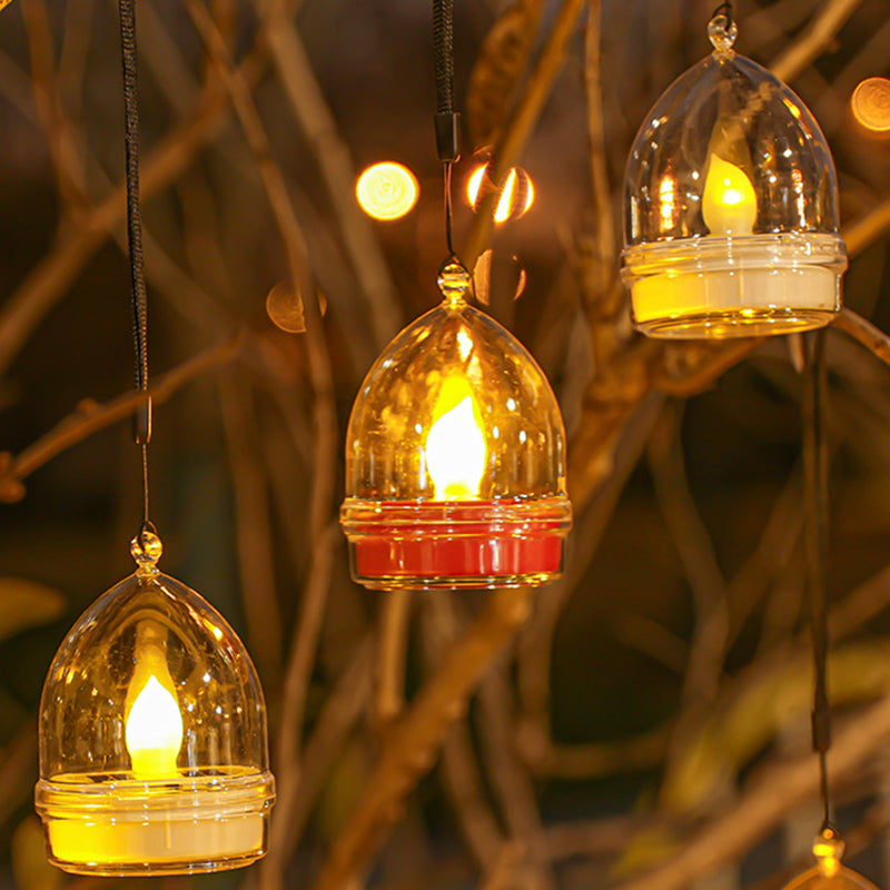 Modern Minimal Solar LED Candle Light – Waterproof ABS, Silica Round Heart Design for Outdoor Garden Landscape
