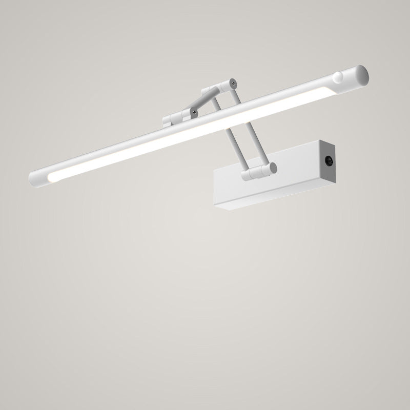 Modern Simplicity Iron PC Waterproof Motion-Sensor LED Wall Sconce with Adjustable Strip Vanity Light for Bathroom