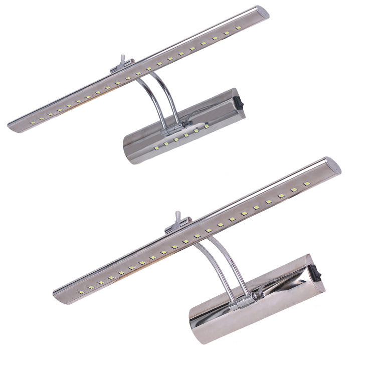 Modern Stainless Steel LED Vanity Wall Sconce — Sleek Minimalist Bathroom Lighting