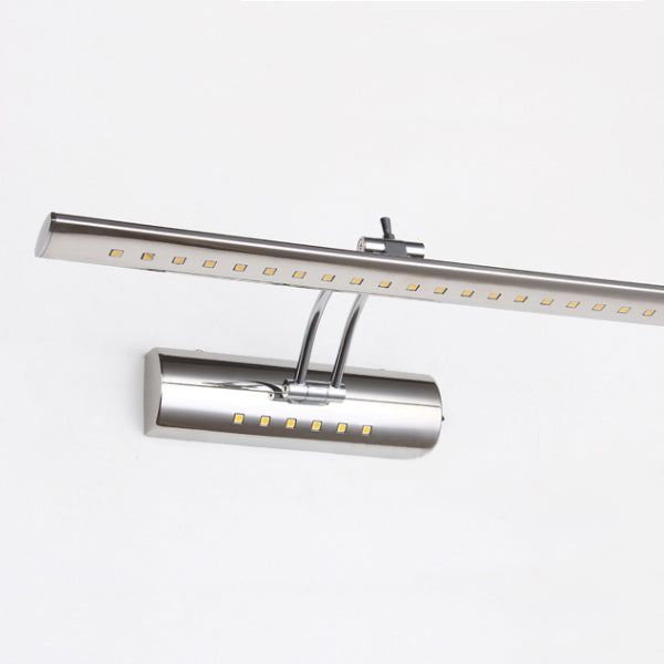 Modern Stainless Steel LED Vanity Wall Sconce — Sleek Minimalist Bathroom Lighting
