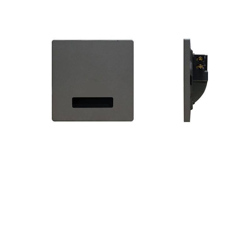 Modern Minimalist Waterproof LED Recessed Wall Sconce — Square Aluminum Alloy Body with PC Lens for Hallways