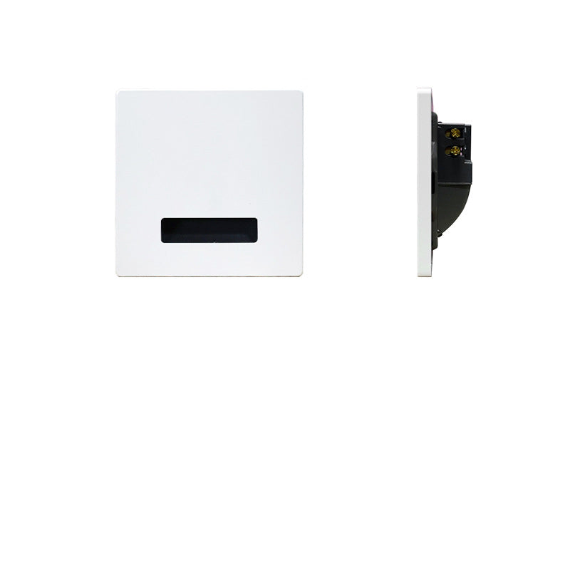 Modern Minimalist Waterproof LED Recessed Wall Sconce — Square Aluminum Alloy Body with PC Lens for Hallways