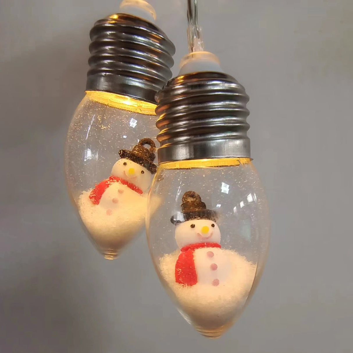 Contemporary Waterproof LED String Lights with PVC Bulbs – USB & Battery Powered, Creative Christmas Decoration for Living Room