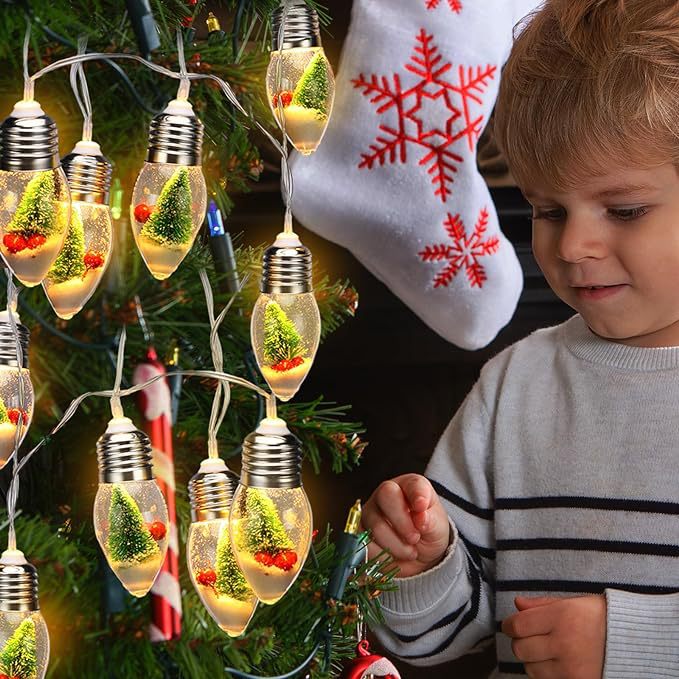 Contemporary Waterproof LED String Lights with PVC Bulbs – USB & Battery Powered, Creative Christmas Decoration for Living Room