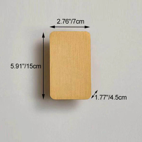 Sleek Nordic Minimalist Aluminum LED Wall Sconce — Rectangular Flat Panel, 2-Light