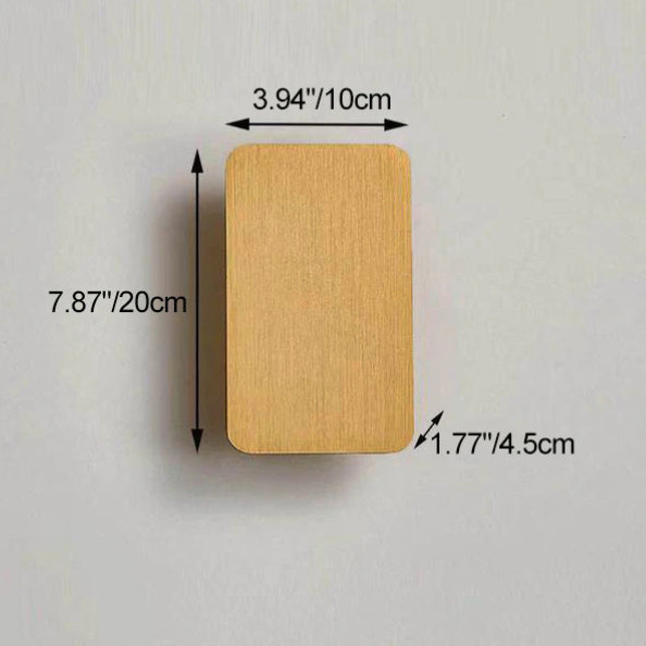 Sleek Nordic Minimalist Aluminum LED Wall Sconce — Rectangular Flat Panel, 2-Light