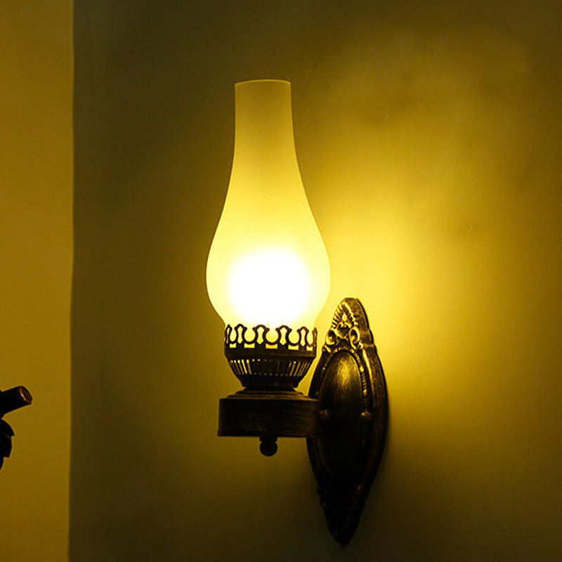 Retro Kerosene 1-Light Wall Sconce Lamp
