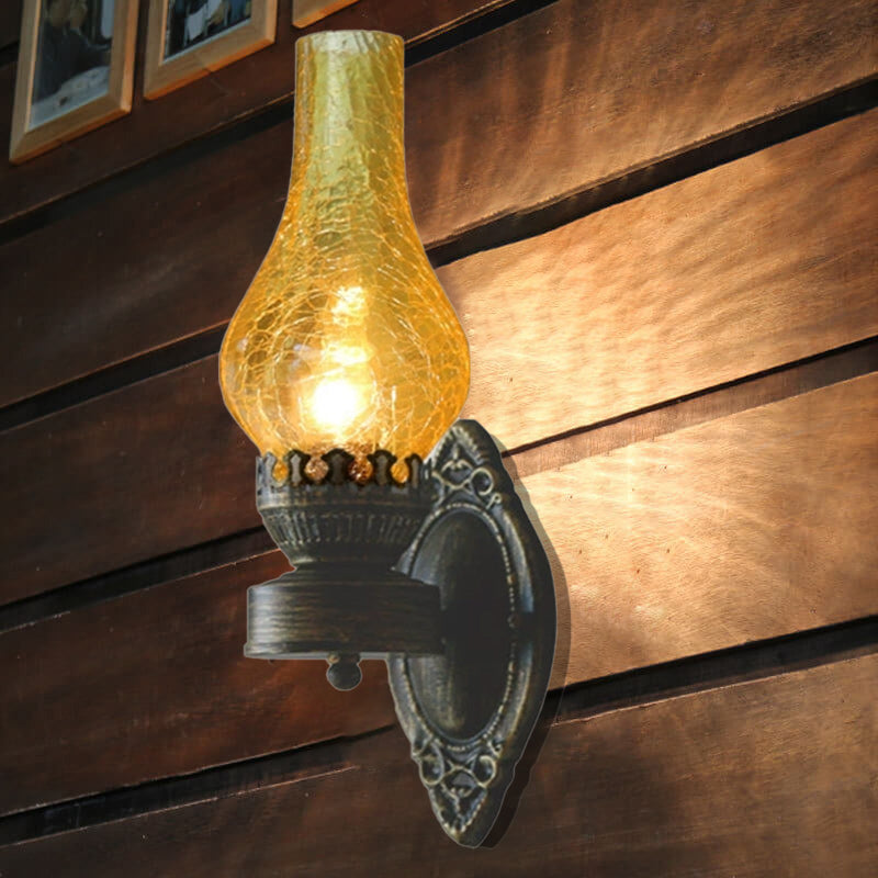 Retro Kerosene 1-Light Wall Sconce Lamp