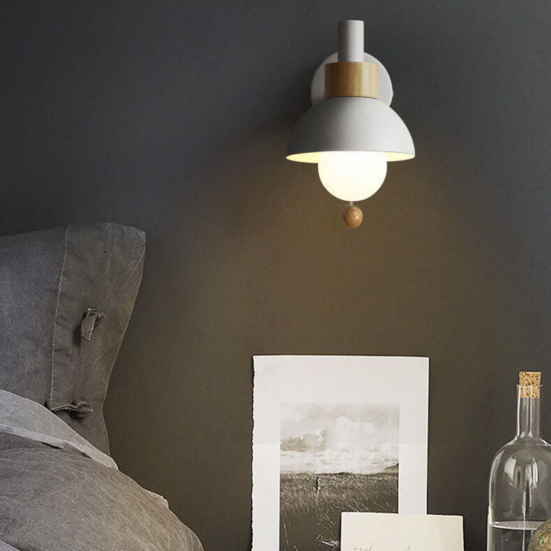 Nordic Macaron Globe One-Light Wall Sconce Lamp