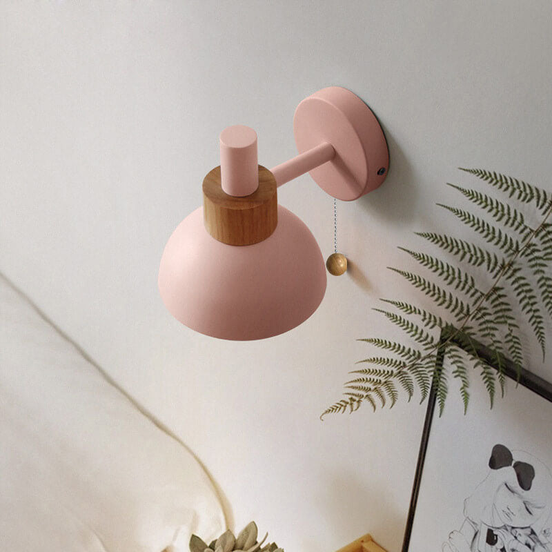 Nordic Macaron Globe One-Light Wall Sconce Lamp