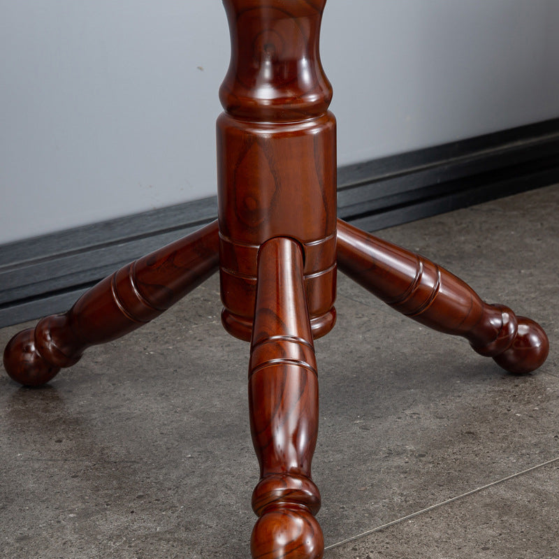Traditional Chinese White Ash Solid Wood Hall Tree with Cylindrical-Triangular Design for Bedroom and Entryway