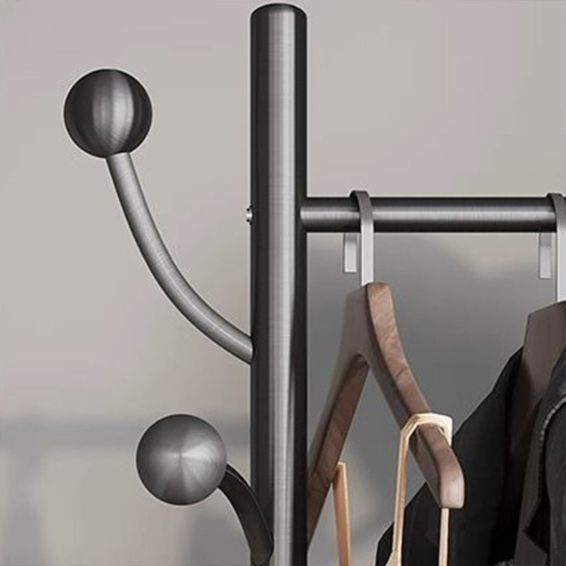 Modern Minimalist Rectangular Tree-Branch Hall Tree in Stainless Steel for Bedroom & Entryways