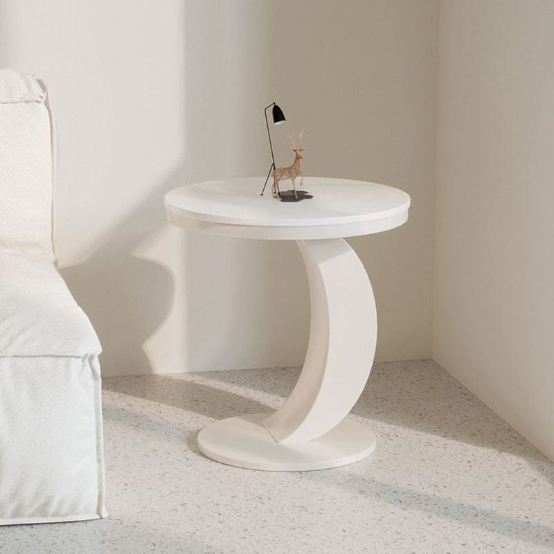 Contemporary Scandinavian Oval Stone-Slab Coffee Table with Carbon Steel Frame for Living Room