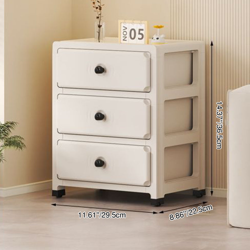 Sleek Modern Minimalist Rectangular PP Storage Cabinet – 3/4/5/6-Tier Organizer for Living Room