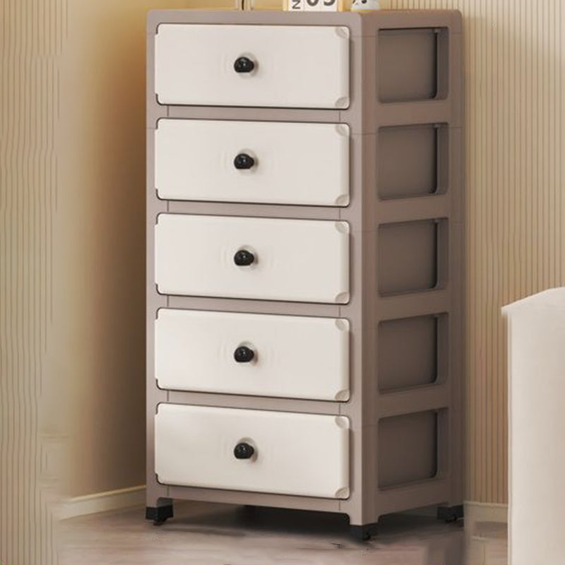 Sleek Modern Minimalist Rectangular PP Storage Cabinet – 3/4/5/6-Tier Organizer for Living Room